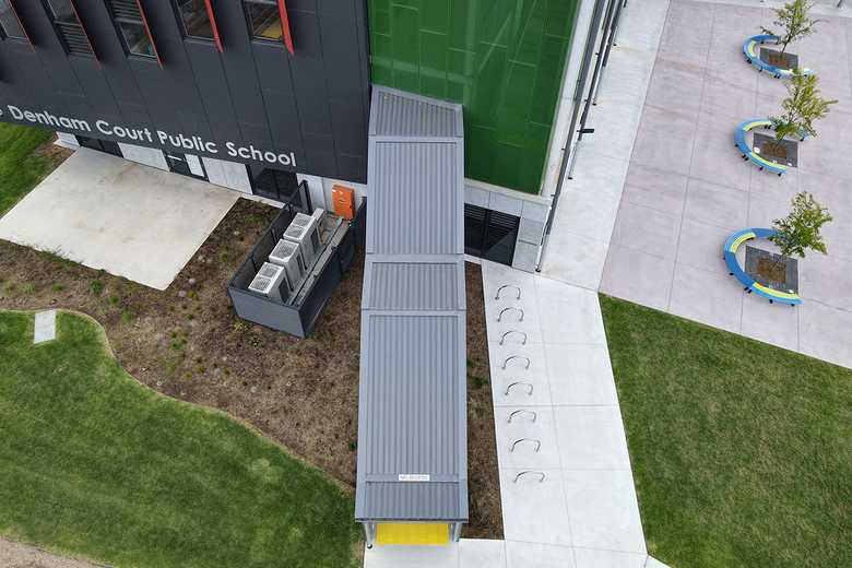 Axis Metal Roofing project - Denham Court Public School